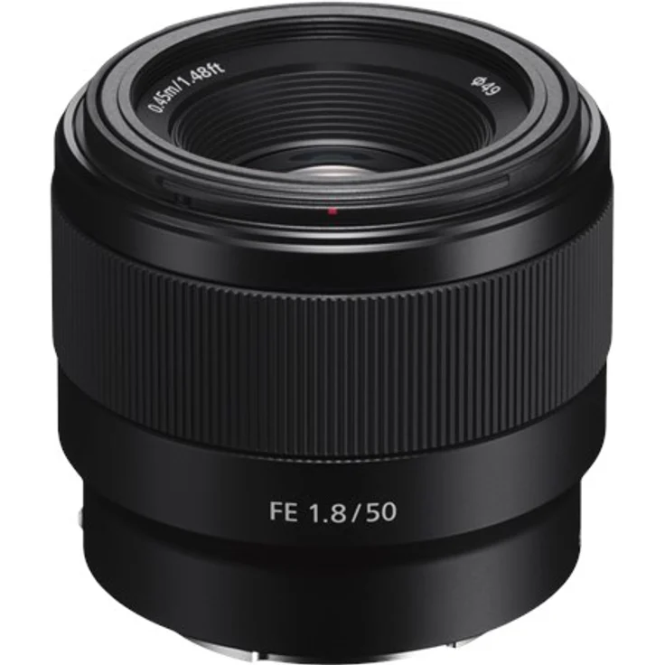 Sony SEL-50F18F Standard Objektiv (Festbrennweite, 50 mm, F1.8, Vollformat, geeignet für A7, A6000, A5100, A5000 und Nex Serien, E-Mount) schwarz – Bild 1