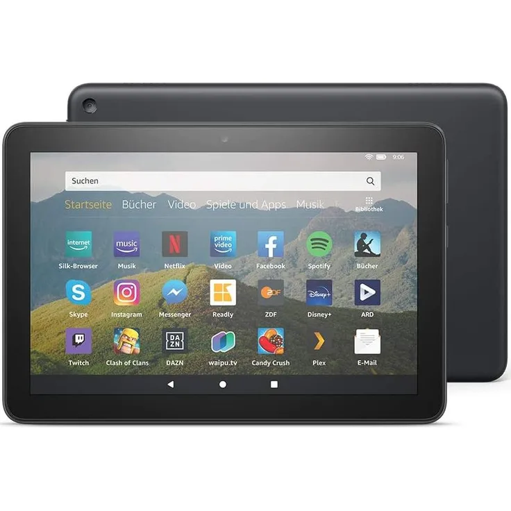 Amazon Fire HD 8 2020 HD-Auflösung 8 Zoll, WLAN-Tablet, Quad-Core, 2 GB RAM, 64 GB Speicher, Fire OS, Schwarz (B0839MWX47)