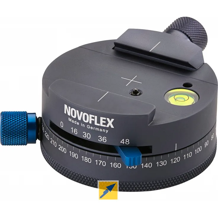Novoflex Panoramaplatte mit Schnellkupplung, Rastungen