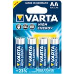 Varta HIGH Energy AA Alkali 1.5V Nicht wiederaufladbare Batterie - Nicht wiederaufladbare Batterien (Alkali, Zylindrische, 1,5 V, AA, 2900 mAh, 5 Jahr(e))