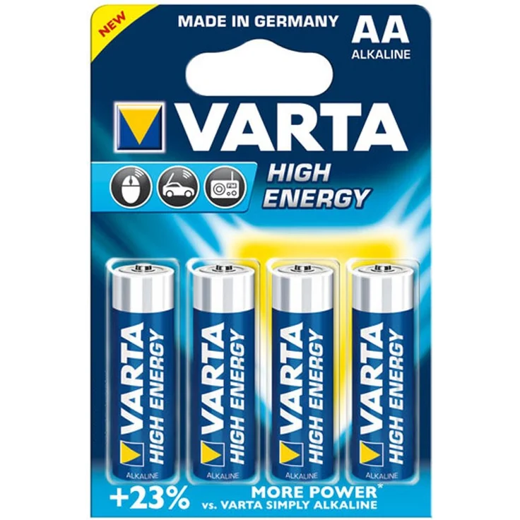 Varta HIGH Energy AA Alkali 1.5V Nicht wiederaufladbare Batterie - Nicht wiederaufladbare Batterien (Alkali, Zylindrische, 1,5 V, AA, 2900 mAh, 5 Jahr(e)) – Bild 1
