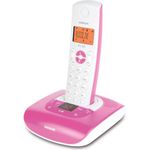 Audioline PRO 280 COLOR Analog-Telefon pink/weiß