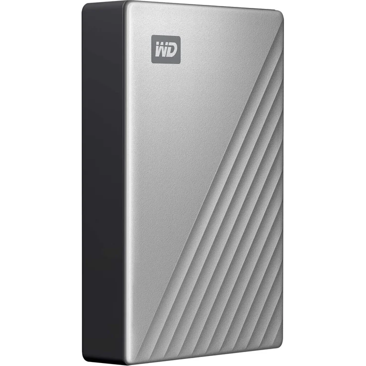 WD My Passport Ultra for Mac WDBPMV0040BSL - Festplatte - verschlüsselt - 4 TB - extern (tragbar) - USB 3.0 (USB-C Steckverbinder) - 256-Bit-AES - Silber (WDBPMV0040BSL-WESN) – Bild 6