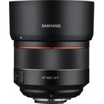 Samyang AF 85mm F1.4 F für Nikon F - 85mm Festbrennweite Autofokus Vollformat Objektiv für Nikon Spiegellose und Spiegelreflex DSLR Vollformat und APS-C Kameras mit Nikon F Mount, 77mm Filtergewinde