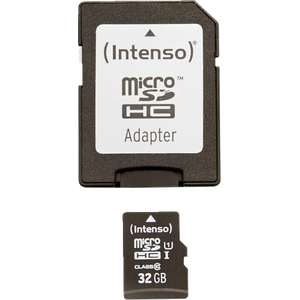 Bild für Intenso Micro SDHC 32GB Class 10 Speicherkarte inkl. SD-Adapter (UHS-I)