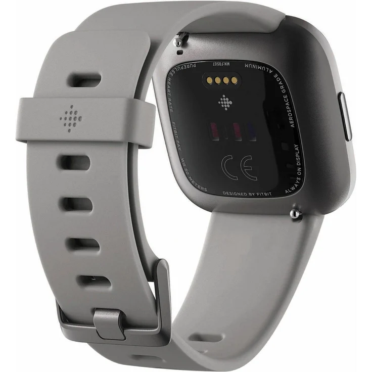 Fitbit Versa 2 Smartwatch Unisex, Einheitsgröße, Aluminiumgehäuse, Steingrau/Nebelgrau – Bild 3