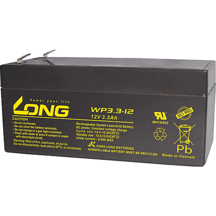 Blei AGM Akku Batterie 12V 3,3Ah VdS für APC Back-UPS ES BE325-GR RBC47 RBC 47