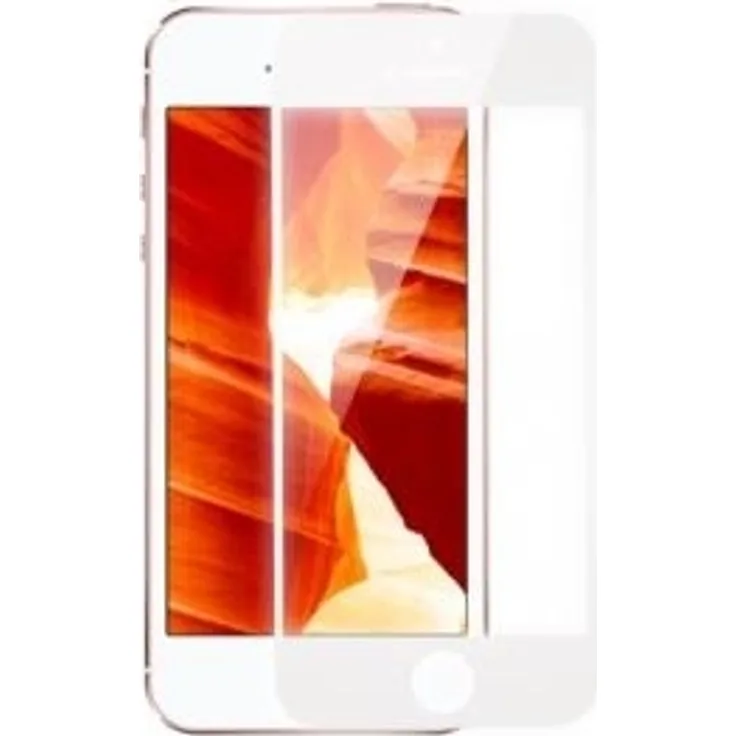 KMP Protective Glass, iPhone SE, 5s, 5, frame white