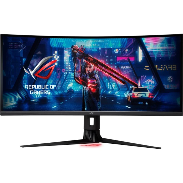 ASUS ROG Strix XG349C - 34 Zoll, UWQHD (3440 x 1440), IPS-Panel, 180Hz, 1ms, 400cd/m² (90LM06V0-B01A70) – Bild 1