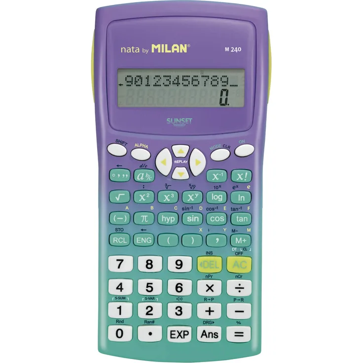 Blister wissenschaftlicher Taschenrechner M240 Sunset grün