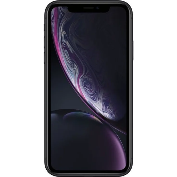 Apple iPhone XR Smartphone 15,49cm (6,1 Zoll) LCD-Display, 128GB interner Speicher, 3GB RAM, iOS 12, Schwarz – Bild 1