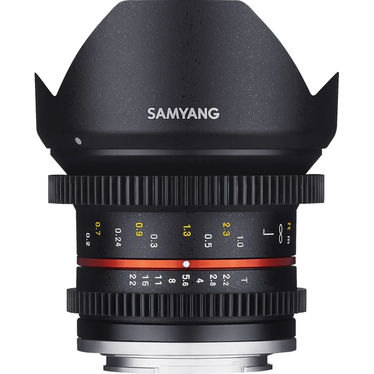 SAMYANG 14012T2.2F 12 mm T2.2 Cine NCS CS Objektiv für Anschluss Fuji X schwarz