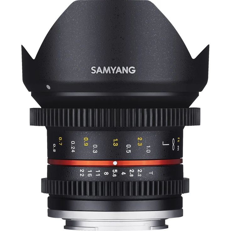 SAMYANG 14012T2.2F 12 mm T2.2 Cine NCS CS Objektiv für Anschluss Fuji X schwarz – Bild 1