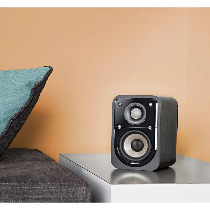 Polk Audio Signature S10E Surround Lautsprecher, HiFi Lautsprecher für Musik und Heimkino Sound, Uni-Pole Lautsprecher, 20 - 100 Watt, 8 Ohm, High Res, 72Hz - 40kHz schwarz – Bild 4