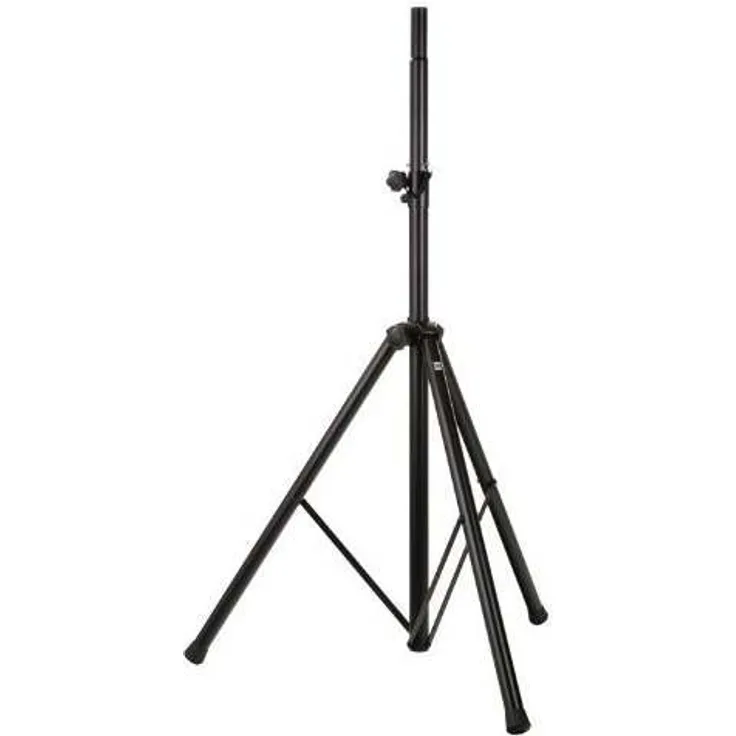 Pronomic SPS-1A Boxenstativ Alu (Boxenstativ aus Aluminium, stabile, extra breite Dreibein, 125-185 cm, auch als Dartstativ oder Fotostativ verwendbar) schwarz