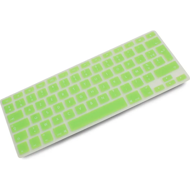 System-S Silikon AZERTY Französische Tastatur Abdeckung Schutz für MacBook Pro 13 Zoll 15 Zoll 17 Zoll iMac MacBook Air 13 Zoll in Grün