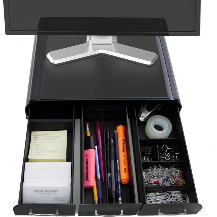 Mind Reader Perch PC Laptop IMac Computer Monitor Stand und Schreibtisch Organizer