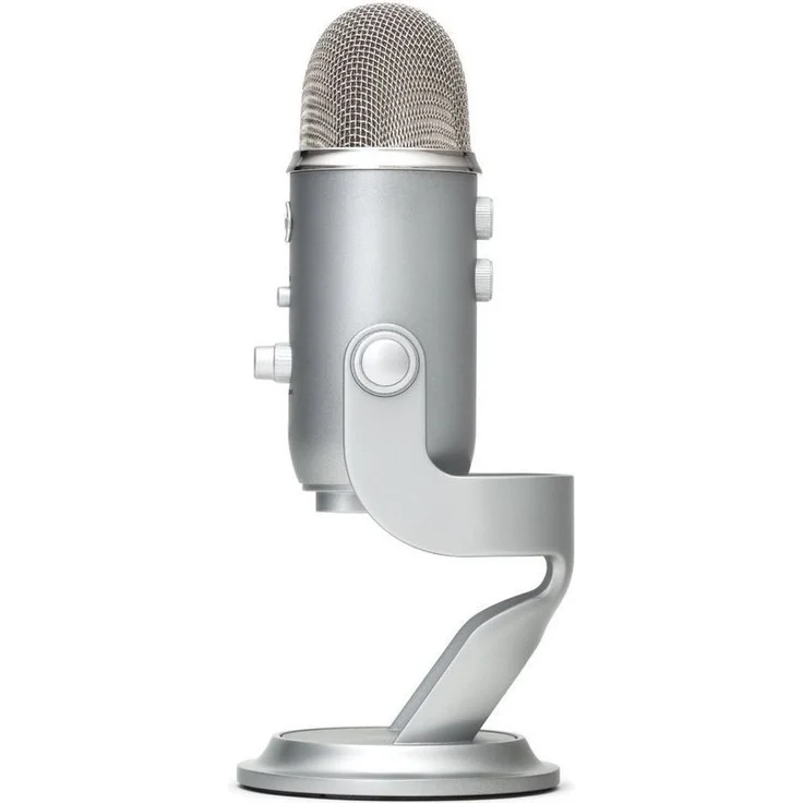 Blue Microphones Yeti USB-Mikrofon für Aufnahme und Streaming auf PC und Mac, verstellbares Stativ, Plug und Play - Silber – Bild 2