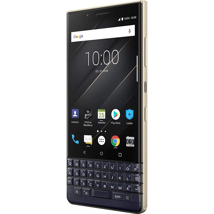 BlackBerry KEY2 LE Smartphone 11,43cm (4,5 Zoll) IPS-Display, 64GB interner Speicher, 4GB RAM, Dual-SIM, Champagne – Bild 2