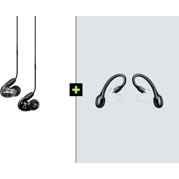 Shure AONIC 4 In-Ear Kopfhörer, mit Mikrofon, Noise Cancelling, schwarz – Bild 2