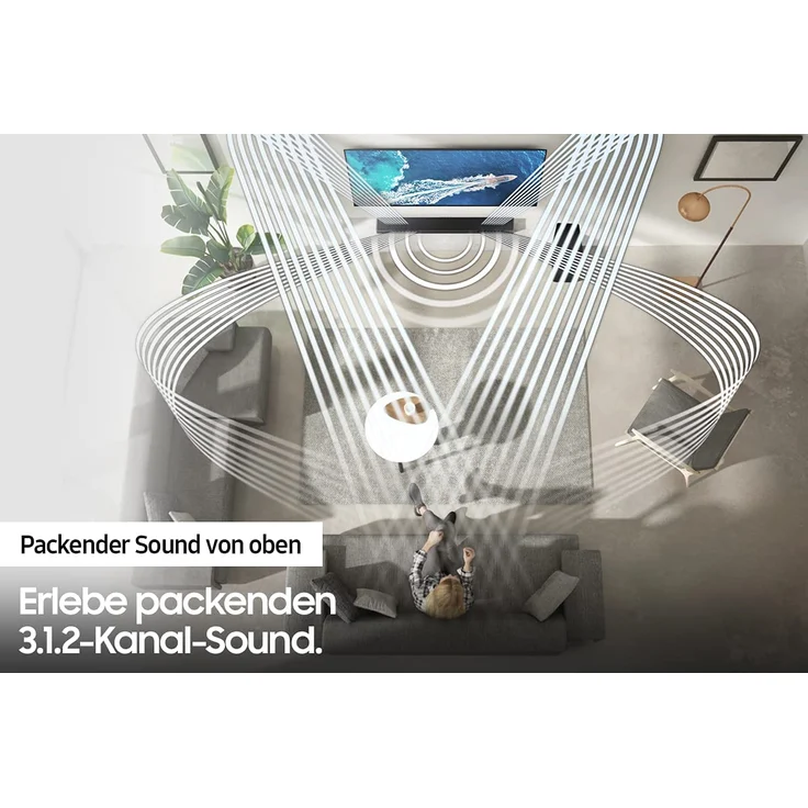 Samsung HW-Q800A 3.1.2 Soundbar mit Subwoofer, 330 W, schwarz – Bild 18
