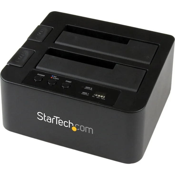 StarTech.com USB 3.0 - eSATA auf 2,5 - 3,5 Zoll Festplatten Duplizierer Dock, Kopierstation mit SATA 6Gb-s für HDD -SSD