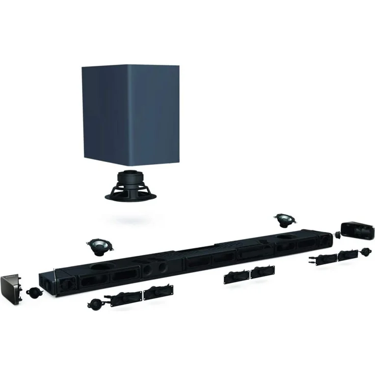 Philips Fidelio B95 5.1.2 Soundbar mit Subwoofer, Dolby Atmos, Google Assistant, Amazon Alexa, kabellos/kabelgebunden, geeignet für TV, schwarz – Bild 12