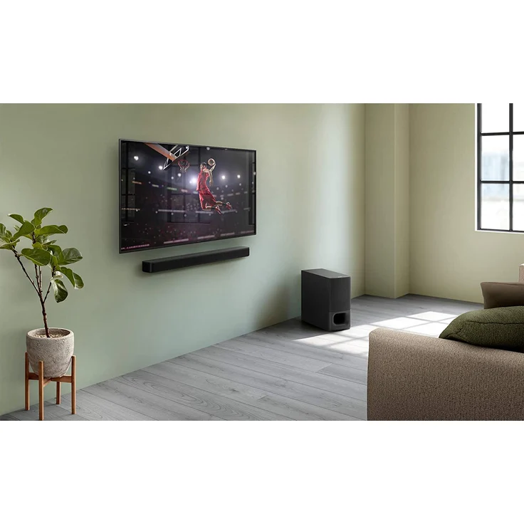 Sony HT-S350 2.1 Soundbar mit Subwoofer, kabellos/kabelgebunden, geeignet für TV, schwarz (2019) – Bild 14