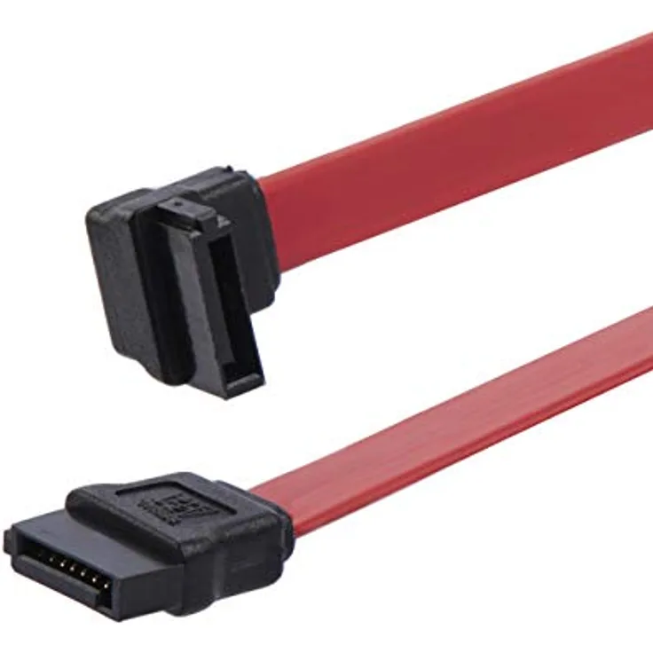 StarTech.com SATA Serielles ATA-Kabel - SATA-Kabel - Serial ATA 150/300/600 - 7-poliges SATA (W) - 7-poliges SATA (W) - 15,2 cm - links abgewinkelter Anschluss - Rot (SATA6LA1)