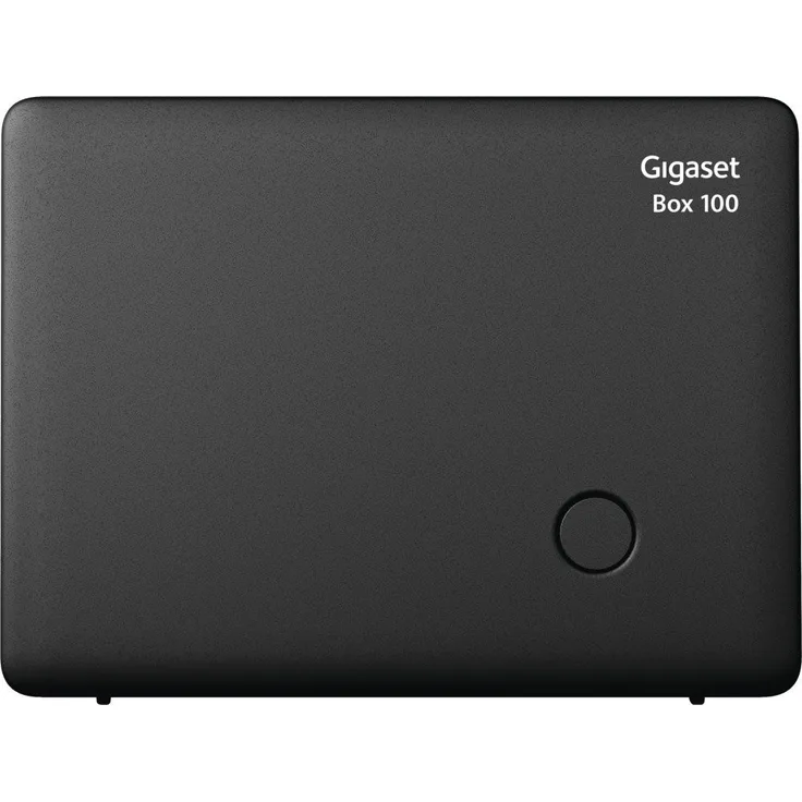 Gigaset Box 100 DECT Basisstation für Ihr eigenes Kommunikationssystem mit Gigaset Mobilteilen, Basis unterstützt 6 Mobilteile für den analogen Telefonanschluss, schwarz