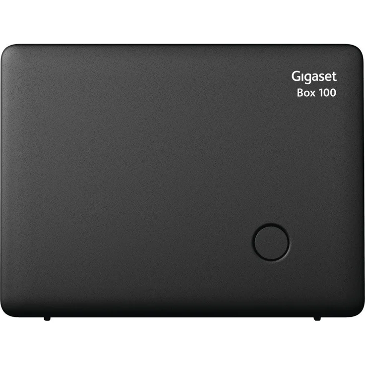 Gigaset Box 100 DECT Basisstation für Ihr eigenes Kommunikationssystem mit Gigaset Mobilteilen, Basis unterstützt 6 Mobilteile für den analogen Telefonanschluss, schwarz – Bild 1