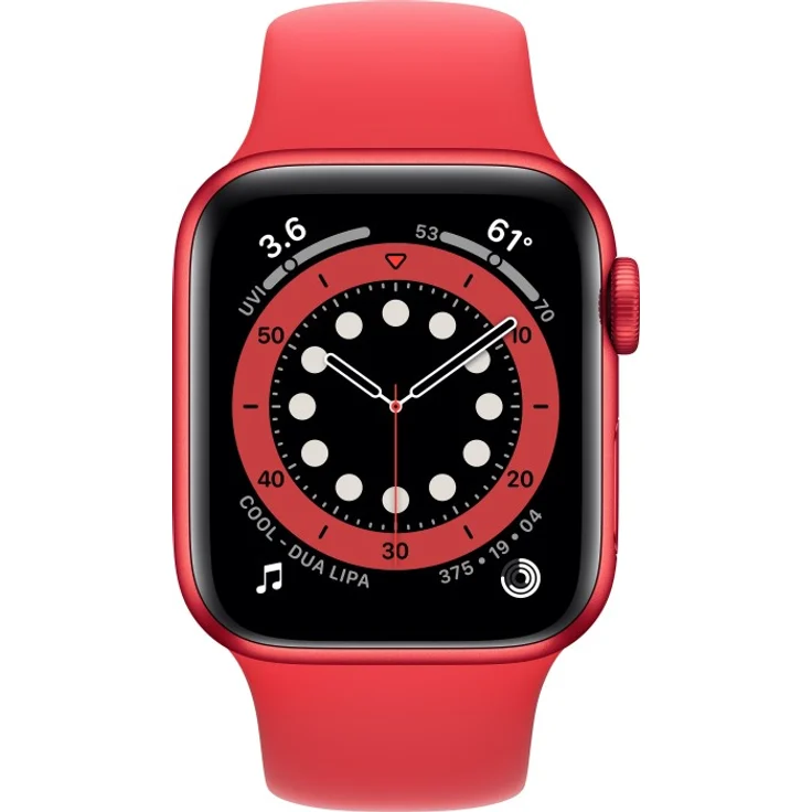 Apple Watch Series 6 Smartwatch GPS + Cellular, 40mm, Aluminiumgehäuse PRODUCT(RED), Sportarmband PRODUCT(RED) – Bild 2