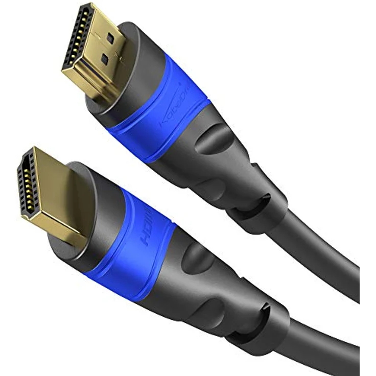 KabelDirekt - 4K HDMI Kabel - 15m - kompatibel mit (HDMI 2.0a-b 2.0, 1.4a, 4K Ultra HD, 3D, Full HD, 1080p, HDR, ARC, Highspeed mit Ethernet, PS4, Xbox, HDTV) - TOP Series – Bild 1