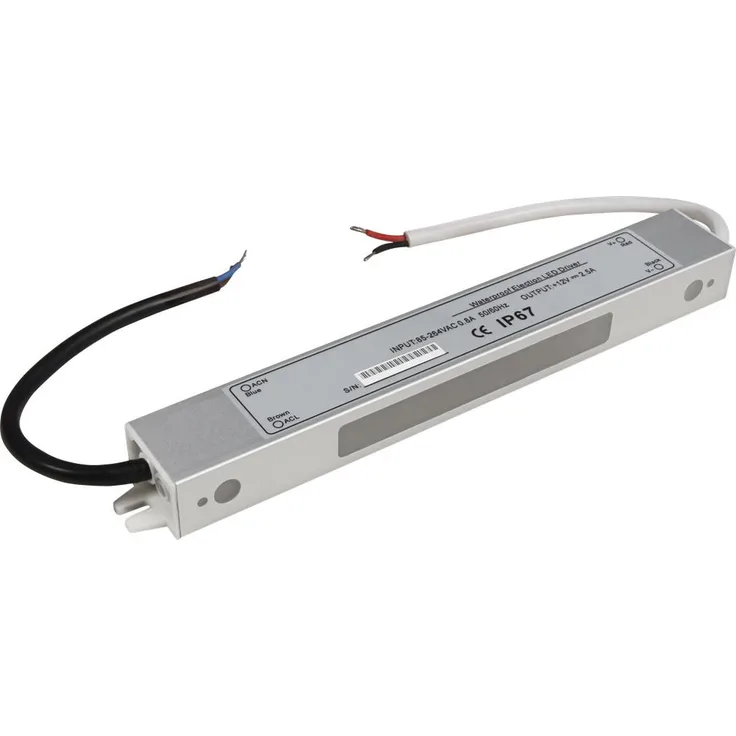 LED-Trafo McShine elektronisch IP67 1-30W Ein 85~264V Aus 12V wasserfest