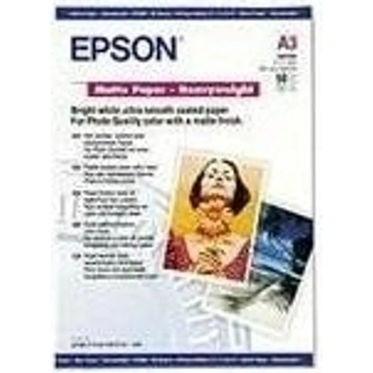 Epson C13S041261 Matte heavyweight Paper Inkjet 167g-m2 A3 50 Blatt Pack