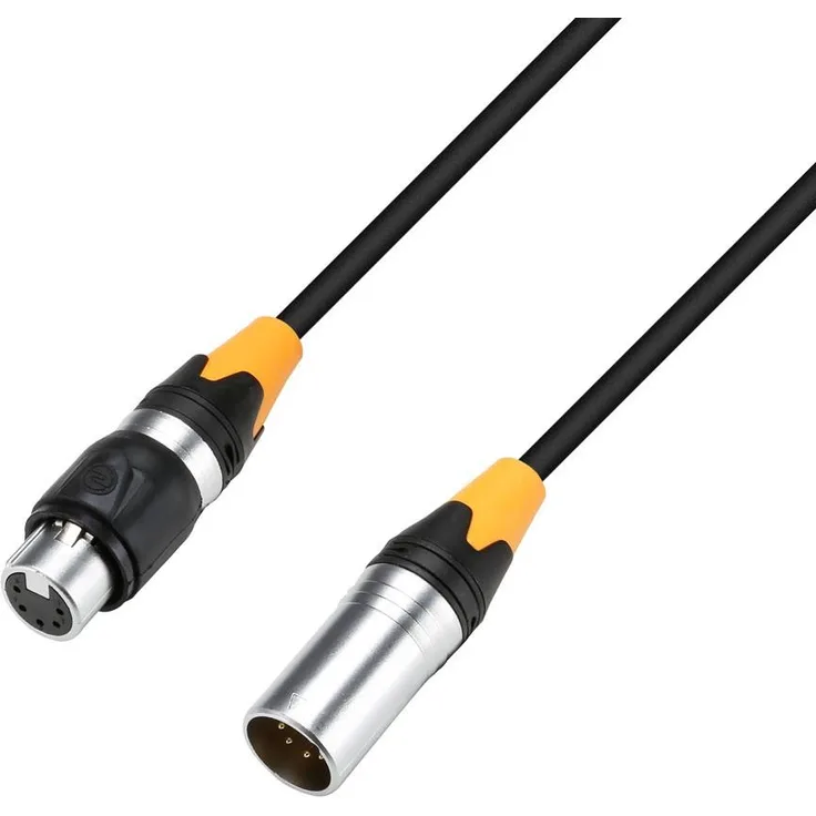 Adam Hall Cables DMX Kabel 5-pol XLR male bis XLR female IP65, 3.0 m