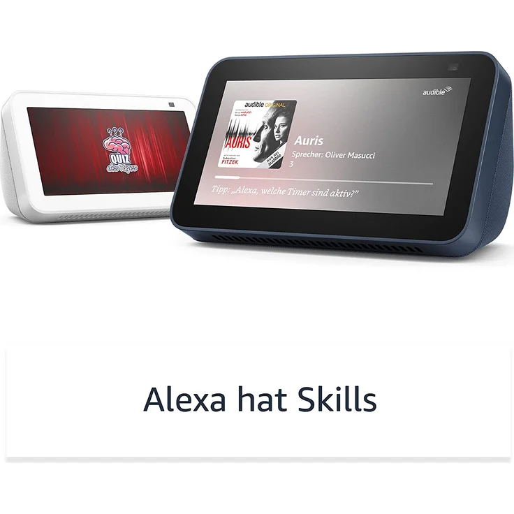 Amazon Echo Show 5 (2. Generation, 2021), Mehr als nur eine Uhr – Smart Display für den Nachttisch, mit Alexa und 2-MP-Kamera, Blau – Bild 6