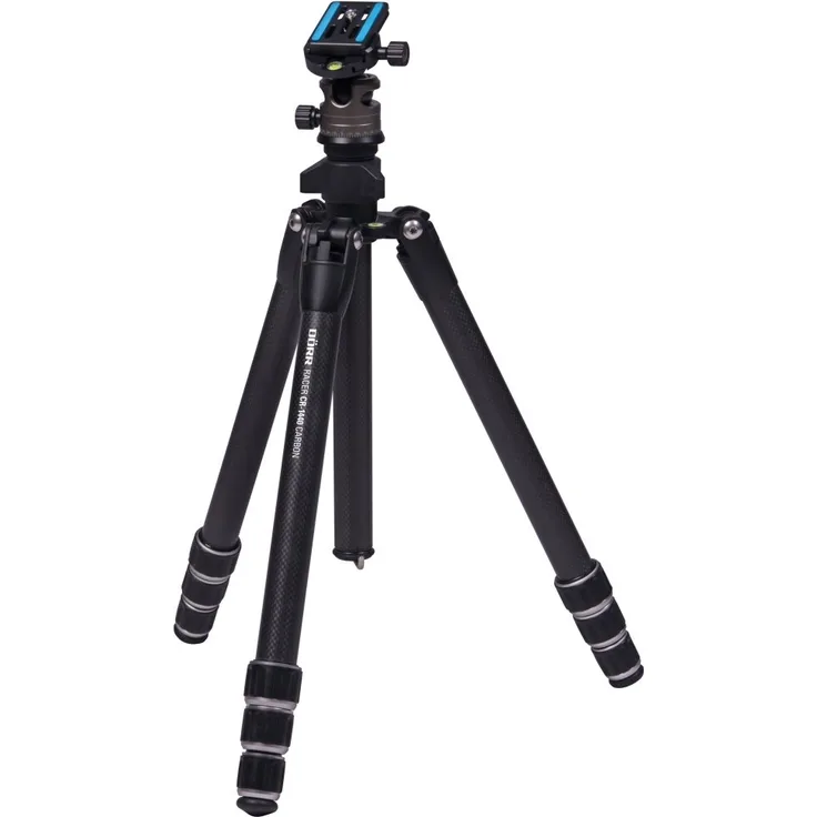 Dörr 380375 Foto-und Videostativ Racer CR-1440 Carbon, 4-teilig, Stativgewinde (3-8-1-4 Zoll) (drehbar) Inklusiv Kugelkopf CNC-30 Arca Swiss kompatibel und Stativtasche schwarz