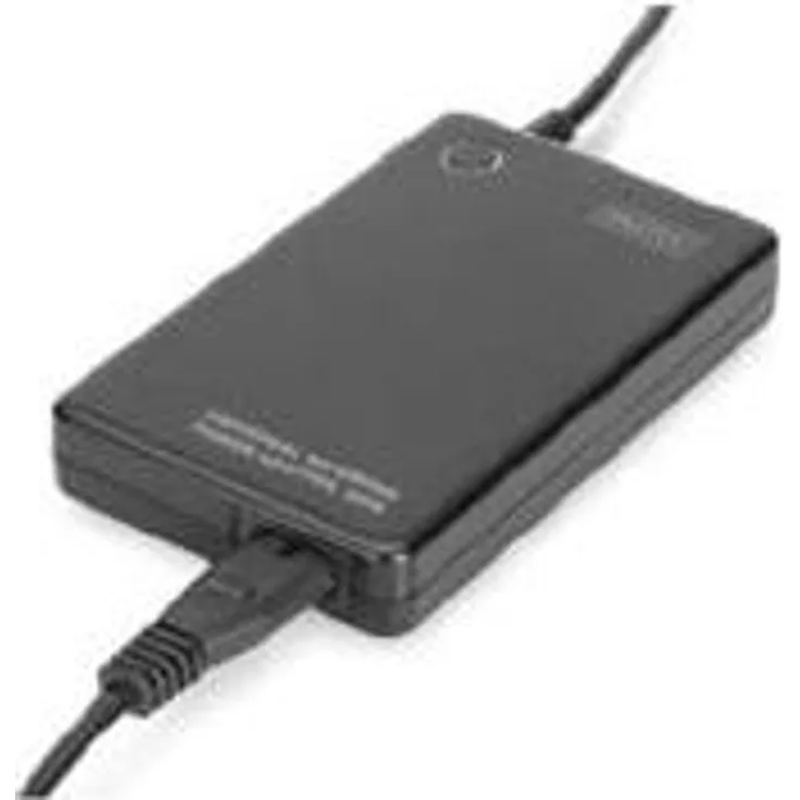 DIGITUS Universal Laptop Netzteil, 90W, USB Lade-Buchse 5V-2A, 11 wechselbare Steckeraufsätze, schwarz
