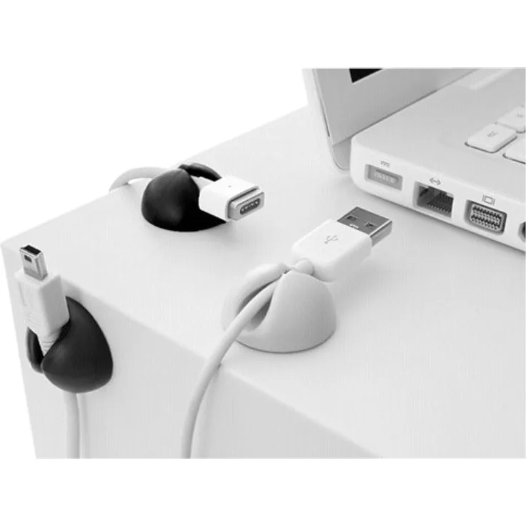 Bluelounge CD-WH CableDrop Kabelclip, Grau