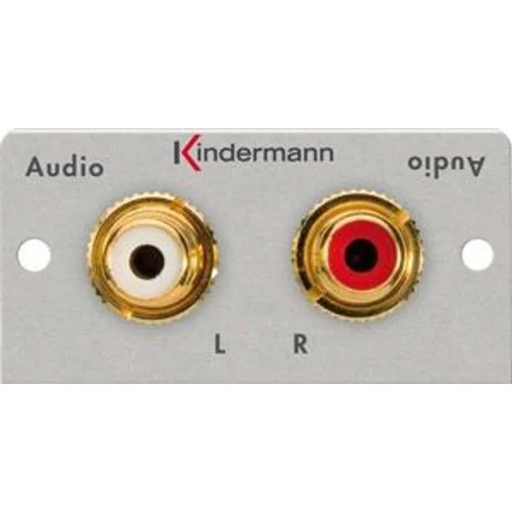 Kindermann Anschlussblende L/R 2x Cinch 7444000410, 7444000410