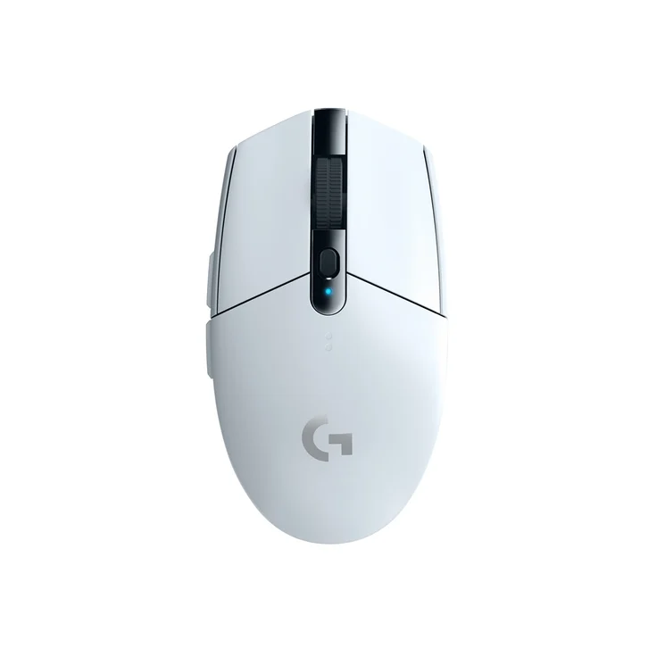 Logitech G305 Lightspeed Wireless Gaming Maus, Hero 12000 DPI Sensor, 6 Programmierbare Tasten, 250 Stunden Akkulaufzeit, Benutzerdefinierte Spielprofile, Leichtgewicht, PC-Mac - Weiß – Bild 1