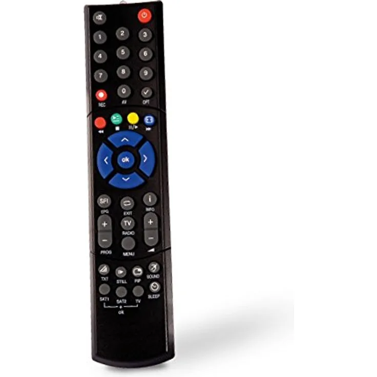 Original Fernbedienung Technisat schwarz für Technisat DigiCorder S2, K2, HD S2, HD K2, Technistar K1