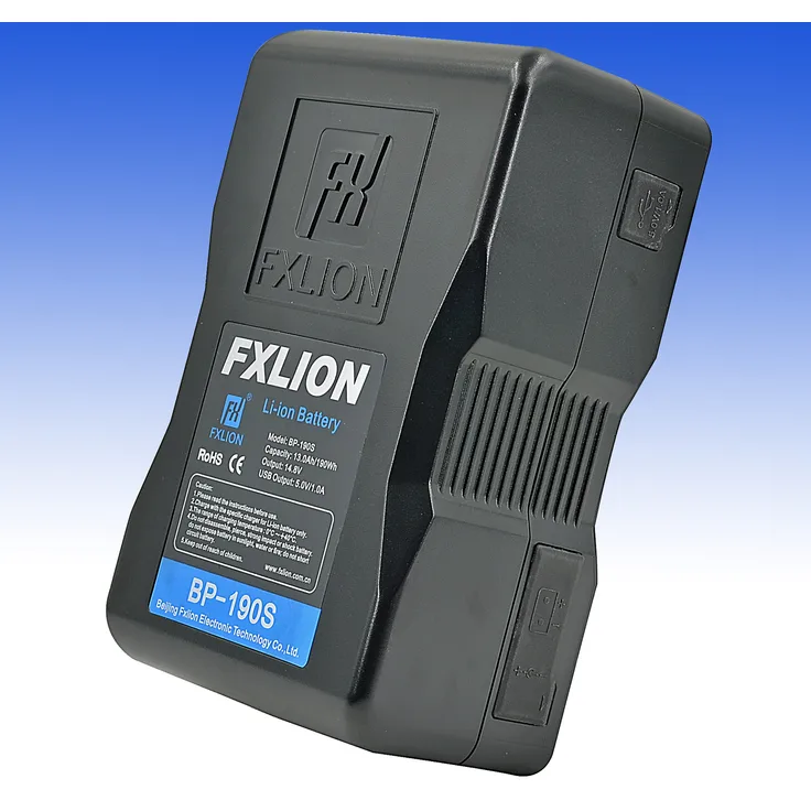 FXLION V-Mount Li-Ionen Akku BP-190S mit 190WH COOL BLACK SERIE