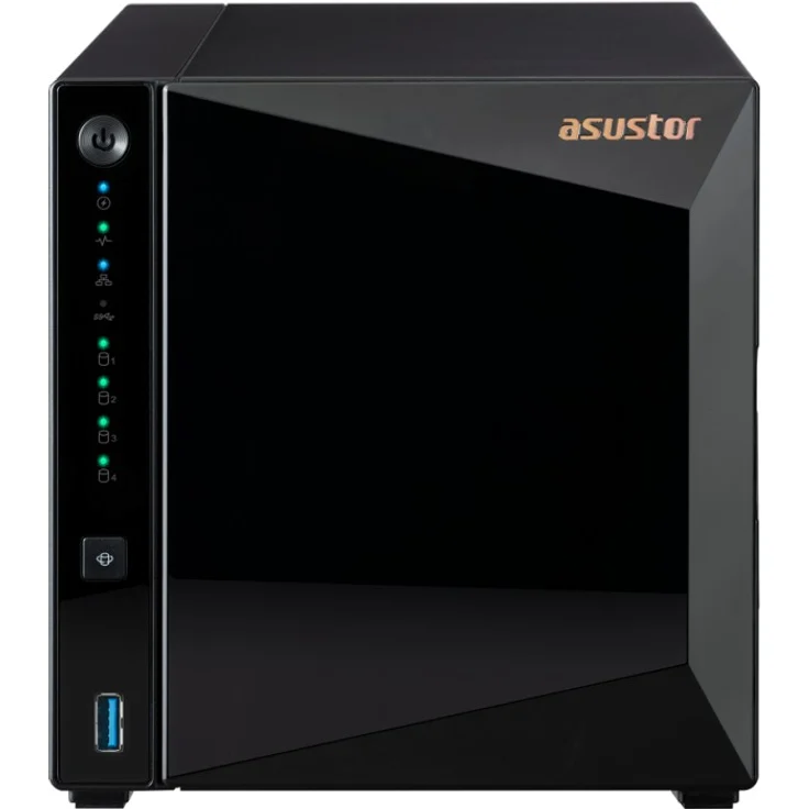 ASUSTOR AS3304T Drivestor 4 Pro NAS Server Realtek RTD1296 Quad-Core 1,4 GHz (2GB DDR4, 2,5 Gb Ethernet) – Bild 1