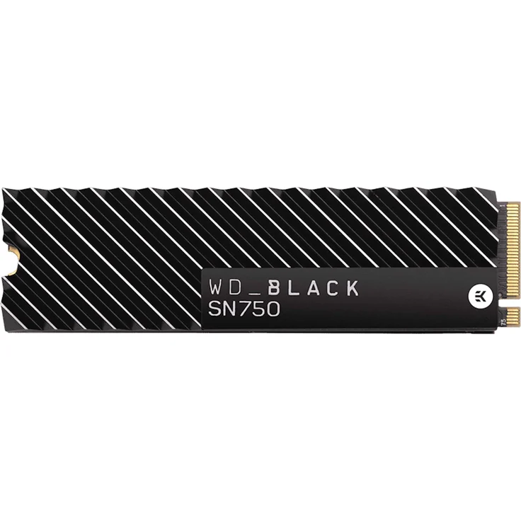 WD Black SN750 NVMe SSD WDBGMP5000ANC - Solid-State-Disk - 500 GB - intern - M.2 2280 - PCI Express 3.0 x4 (NVMe) - integrierter Kühlkörper (WDBGMP5000ANC-WRSN) – Bild 2
