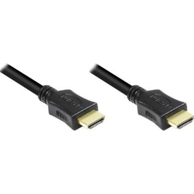 High-Speed-HDMI-Kabel mit Ethernet, vergoldete Stecker, 0,5m, Good Connections – Bild 1