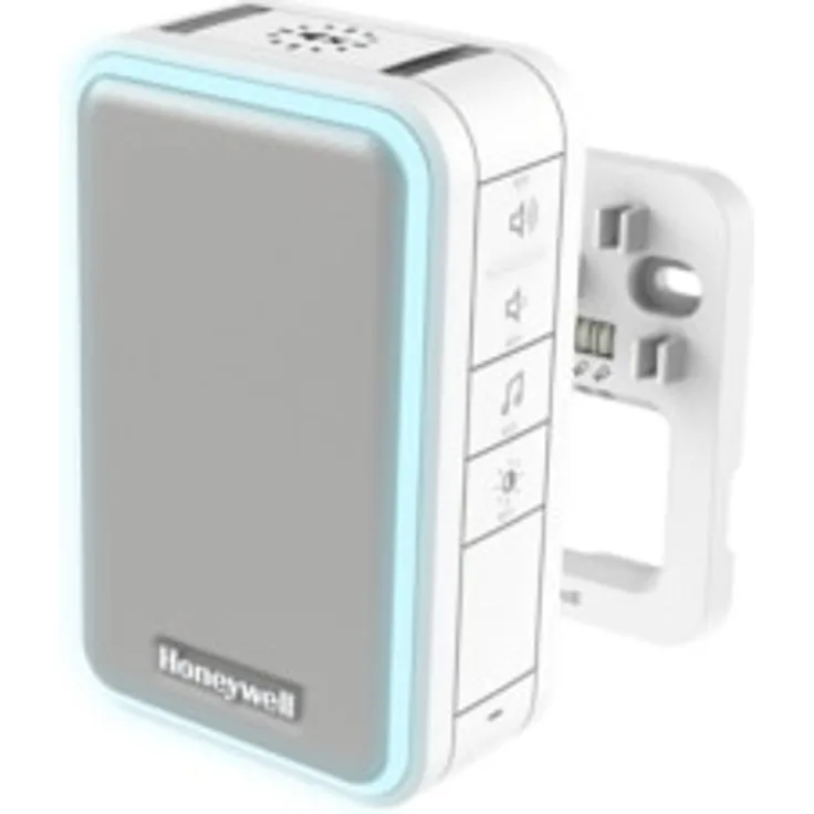 Honeywell Home 6-Klang Gong, Türklingel, mit LED-Blitzlicht, Lautstärkeregelung und Schlaf-/Stummmodus DW315S, weiß