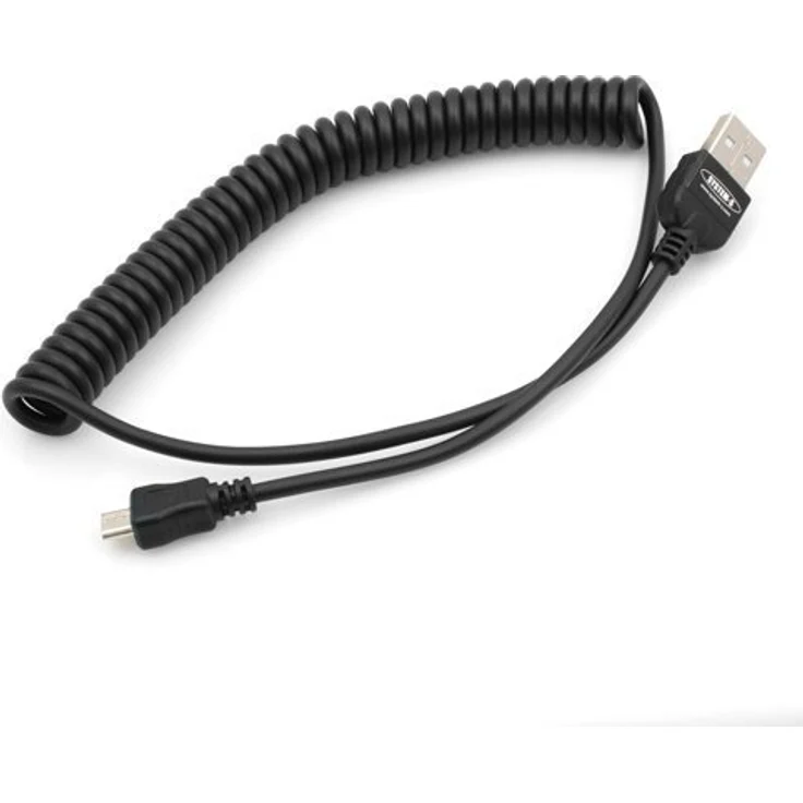 System-S Micro USB Kabel Datenkabel Ladekabel Spiralkabel 30 cm - 135 cm