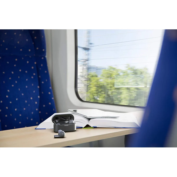 Philips Audio TAT5505BK/00 In-Ear Kopfhörer, mit Bluetooth, Mikrofon, Noise Cancelling, schwarz – Bild 7
